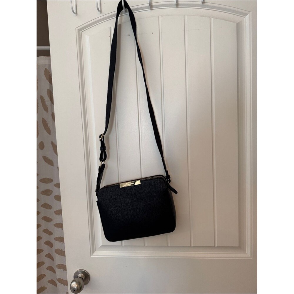 Calvin Klein Black Crossbody Bag with Gold Trim